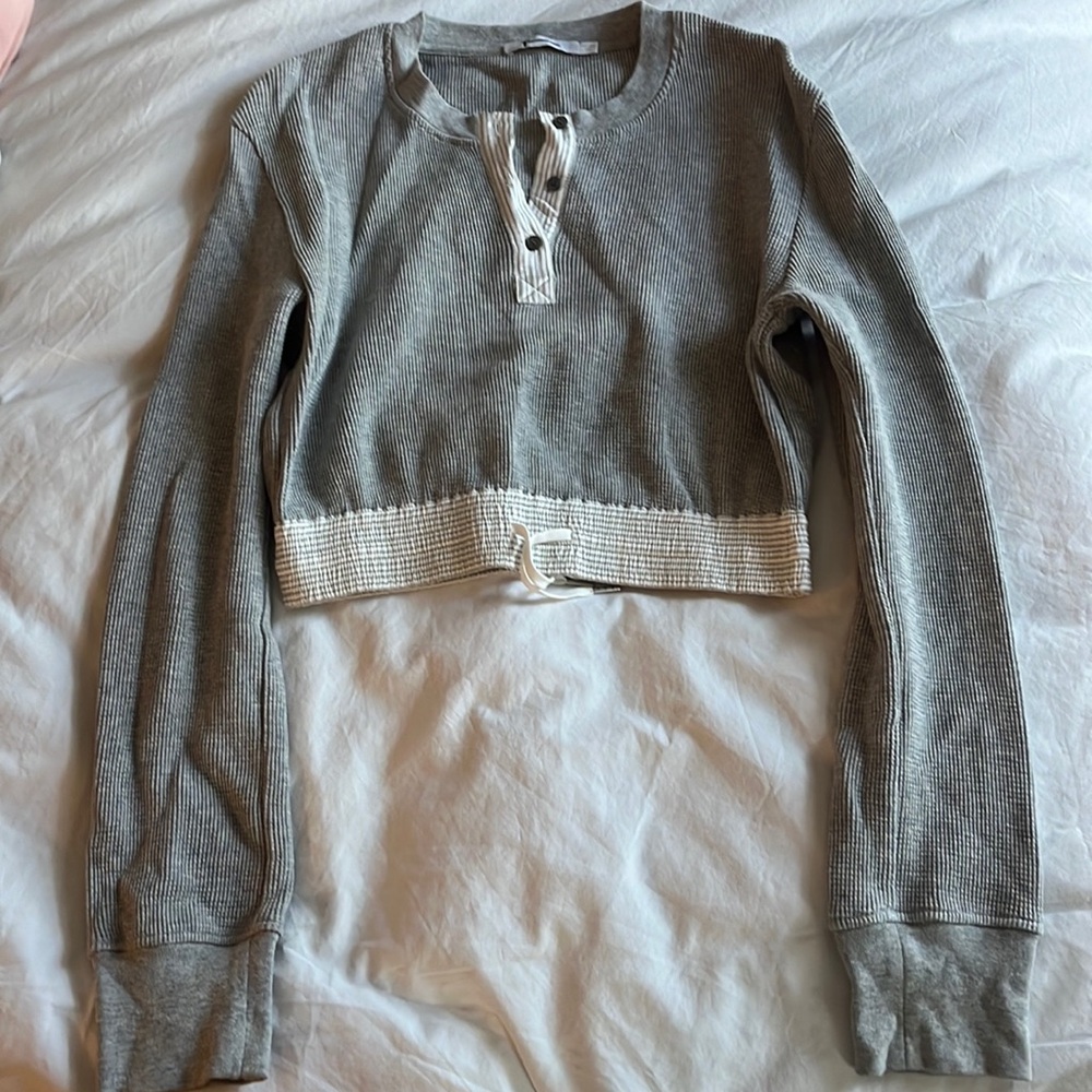 Alexander Wang waffle crop top